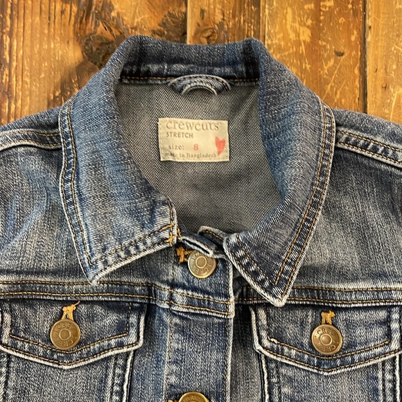 J Crew girls denim jacket, size 8. - Picture 2 of 3
